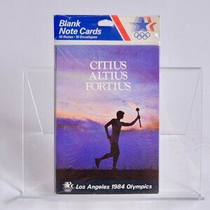 1984 Los Angeles Olympics Blank Note Cards New Sealed